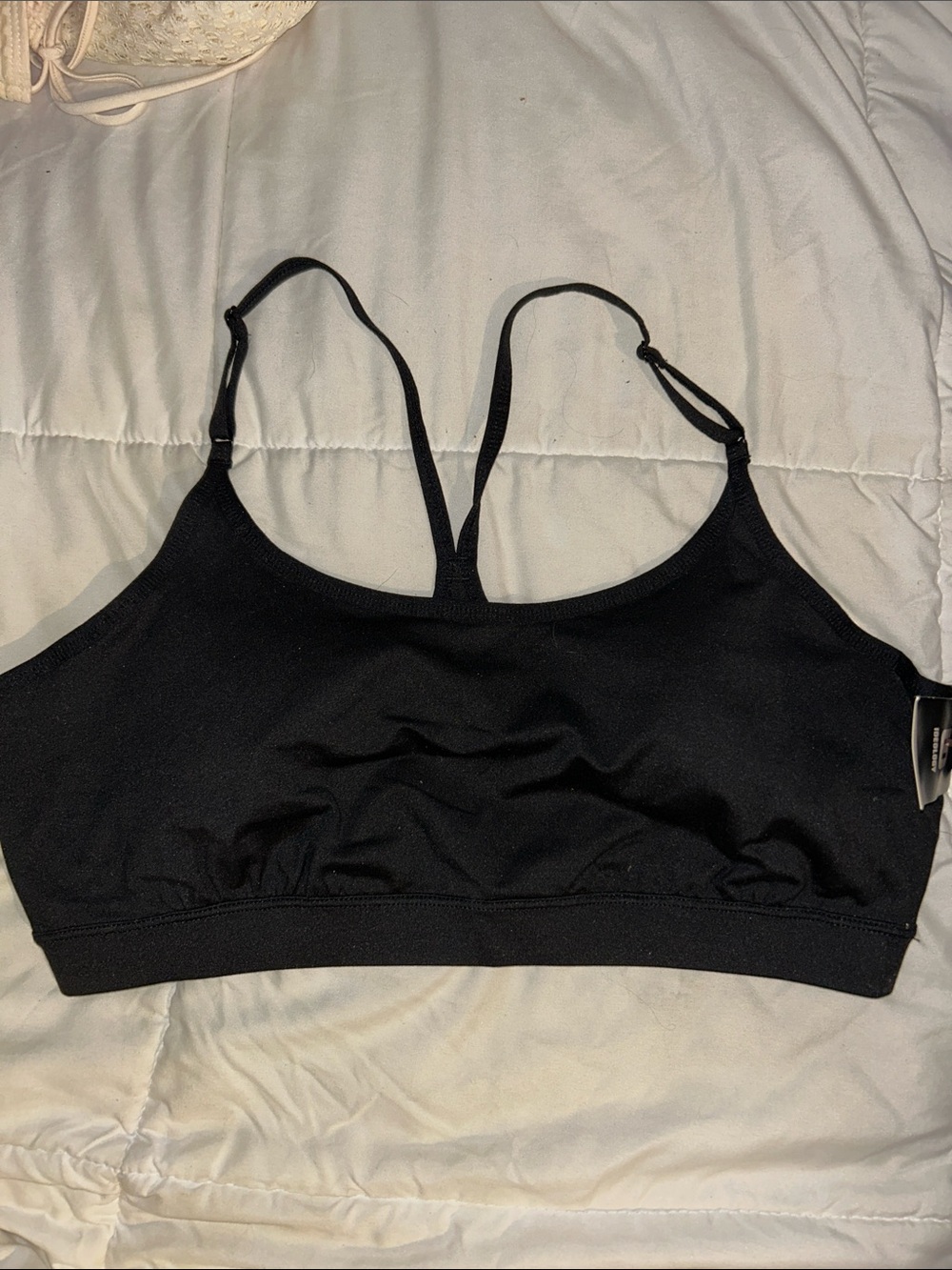 Ideology Black Seamless Bralette with Adjustable Straps